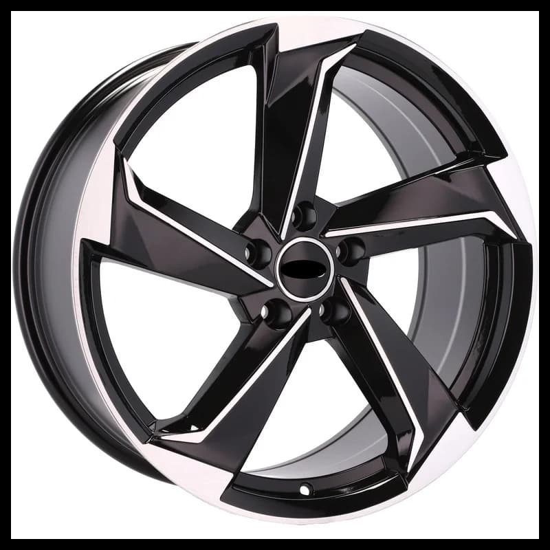 4 jantes 8.5 19 5x112 design audi noir brillant