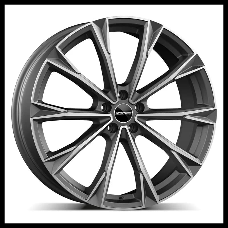 4 jantes 8.0 19 5x112 gris mat