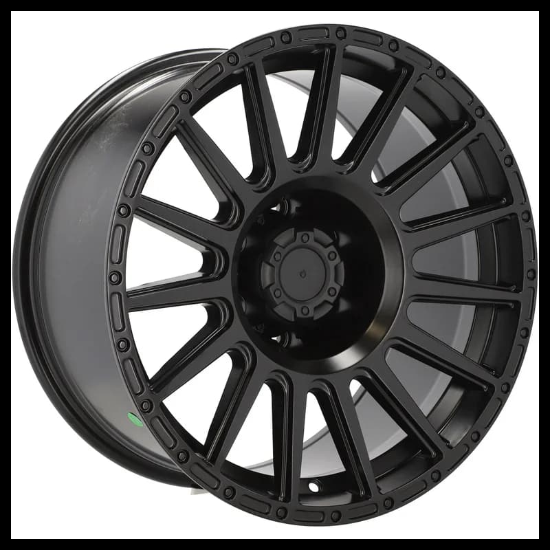 4 jantes 9.0 18 6x139.7 fluotournage noir mat