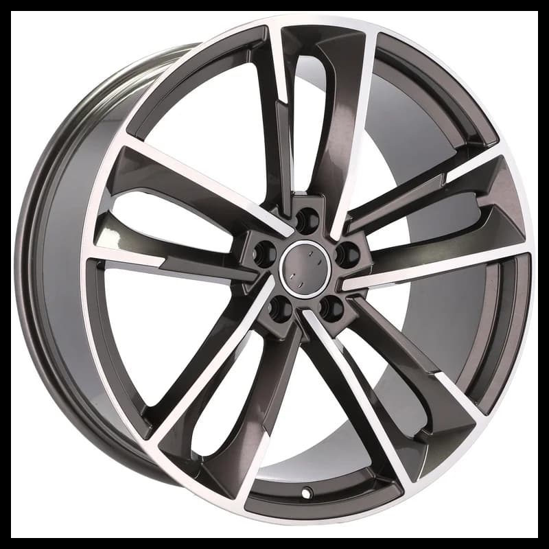 4 jantes 9.0 20 5x112 design audi gris brillant