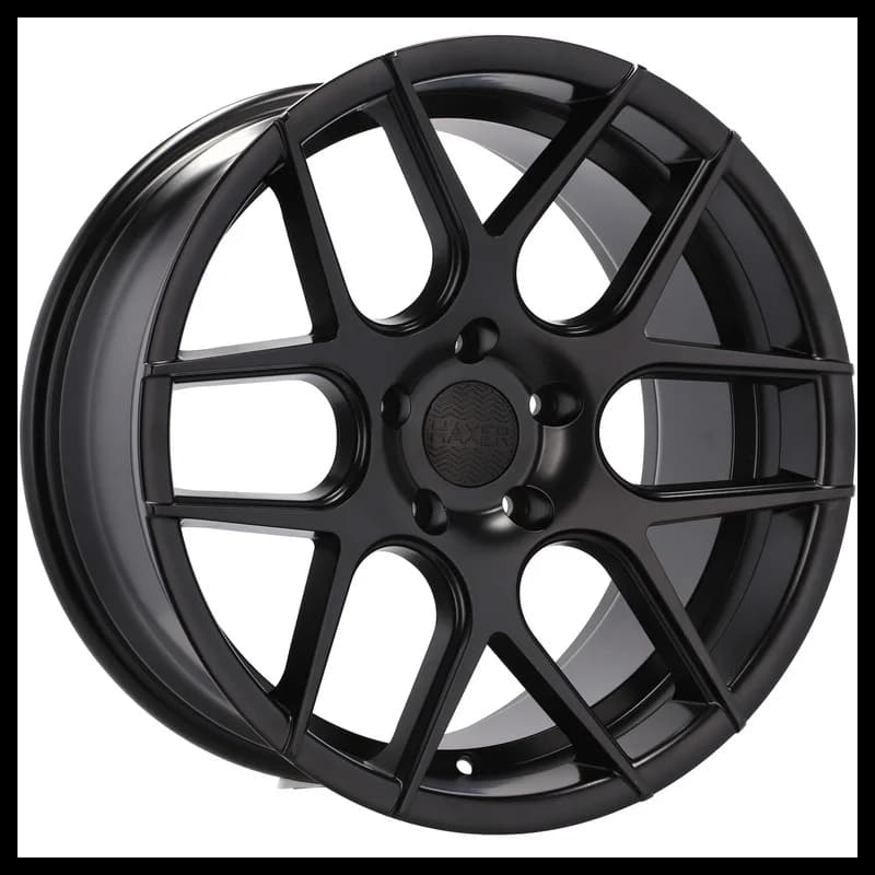 4 jantes 8.0 17 5x120 noir mat