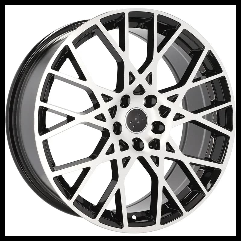 4 jantes 8.0 18 5x112 design audi noir brillant
