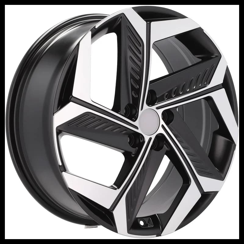 4 jantes 7.5 18 5x114.3 design hyundai noir mat