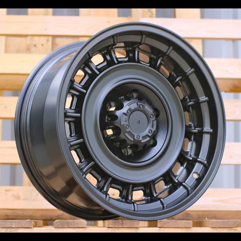 4 jantes 8.5 17 6x139.7 noir mat