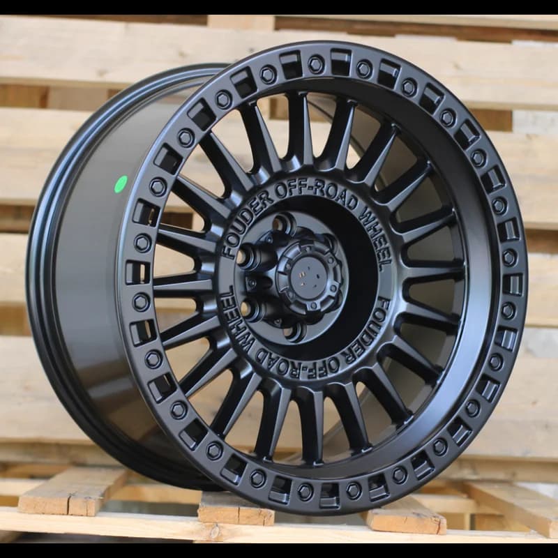 4 jantes 9.0 18 6x114.3 noir mat