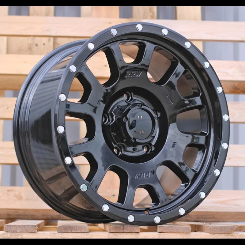 4 jantes 9.0 18 5x150 noir brillant