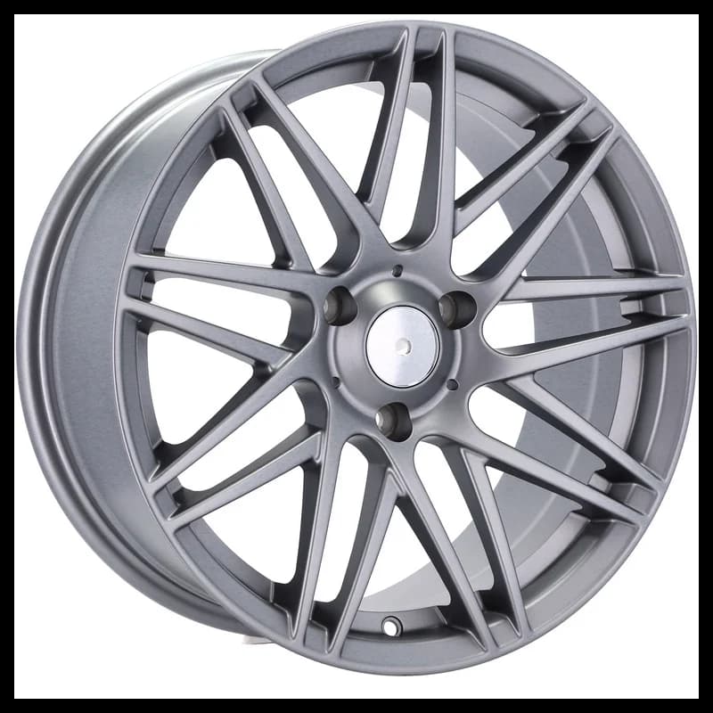 4 jantes 5.5 16 3x112 design smart gris mat