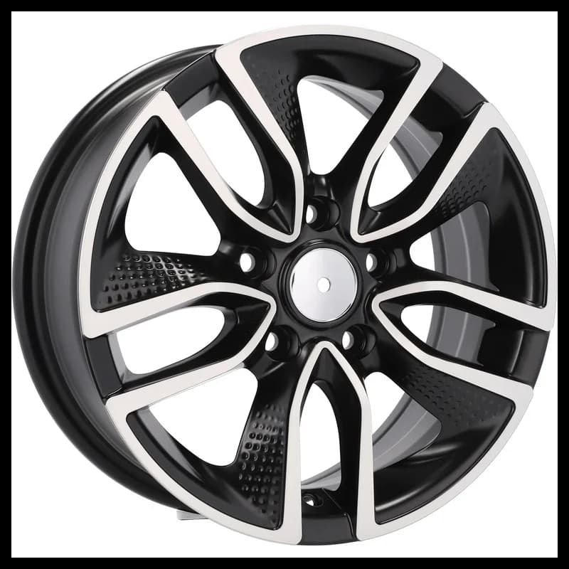 4 jantes 6.5 15 5x108 noir mat