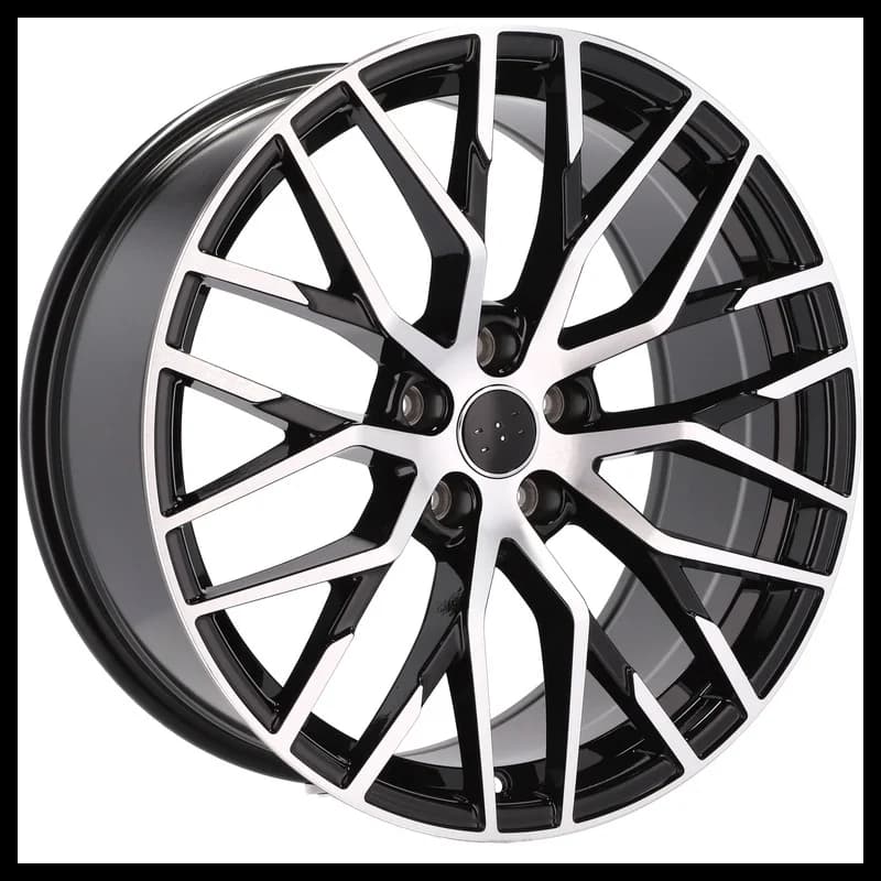 4 jantes 8.5 19 5x112 design audi noir brillant