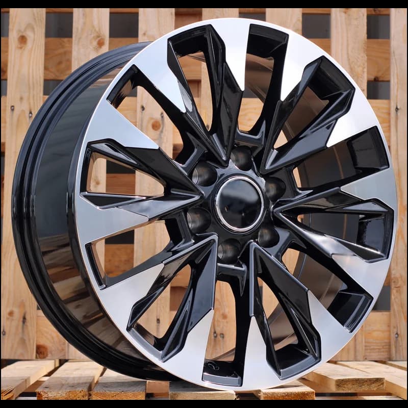 4 jantes 8.5 20 6x139.7 noir brillant