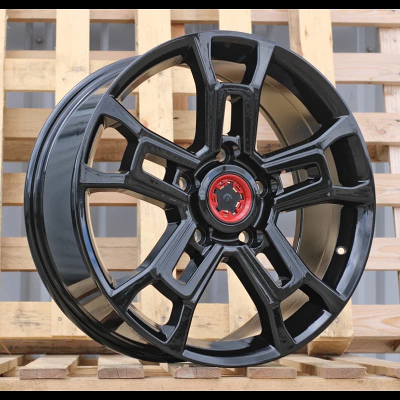 4 jantes 8.5 20 5x150 noir brillant