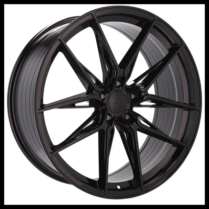 4 jantes 9.0 18 5x120 noir brillant