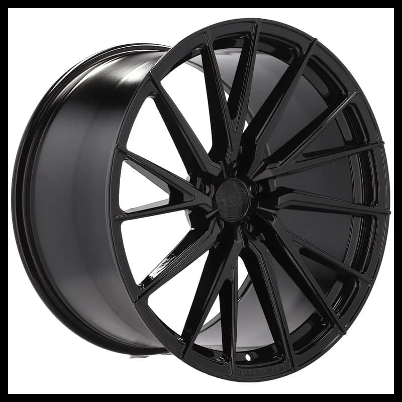 4 jantes 9.0 21 5x112 fluotournage noir brillant