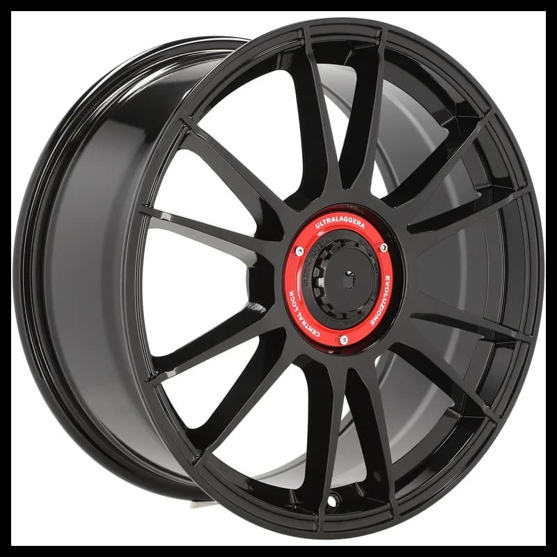 4 jantes 8.0 18 5x100 fluotournage noir brillant