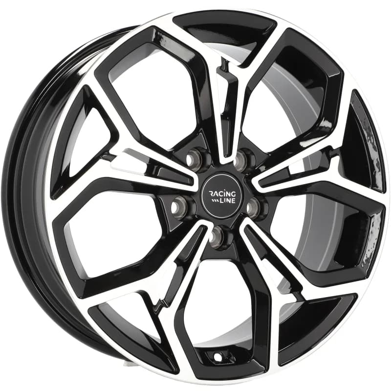 4 jantes 7.0 17 5x108 fluotournage noir brillant