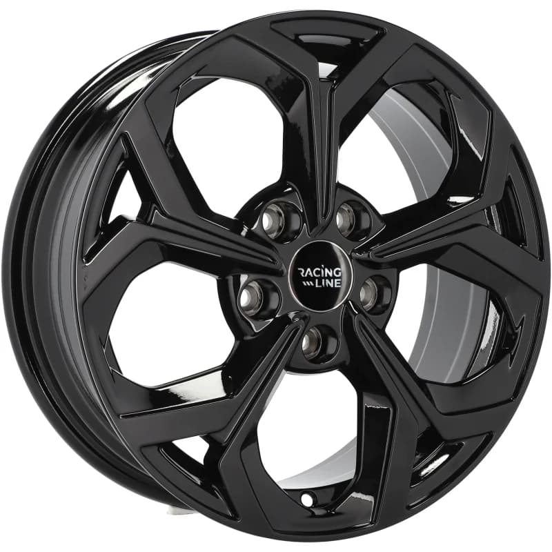 4 jantes 6.5 16 5x108 fluotournage noir brillant