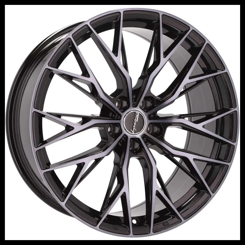 4 jantes 8.0 18 5x112 fluotournage noir brillant