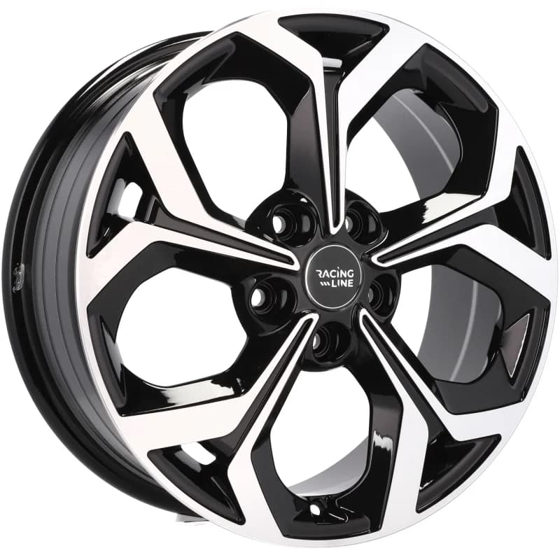 4 jantes 6.5 16 5x108 fluotournage noir brillant