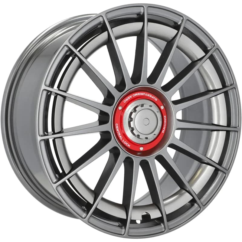 4 jantes 7.5 17 5x108 fluotournage gris brillant