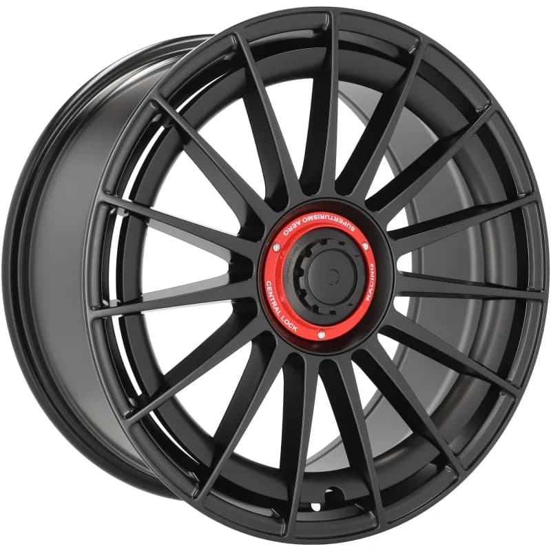 4 jantes 7.5 17 5x108 fluotournage noir brillant
