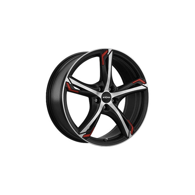 4 jantes ronal 7,5x17 ronal r62 red 5/108  et45 ch76