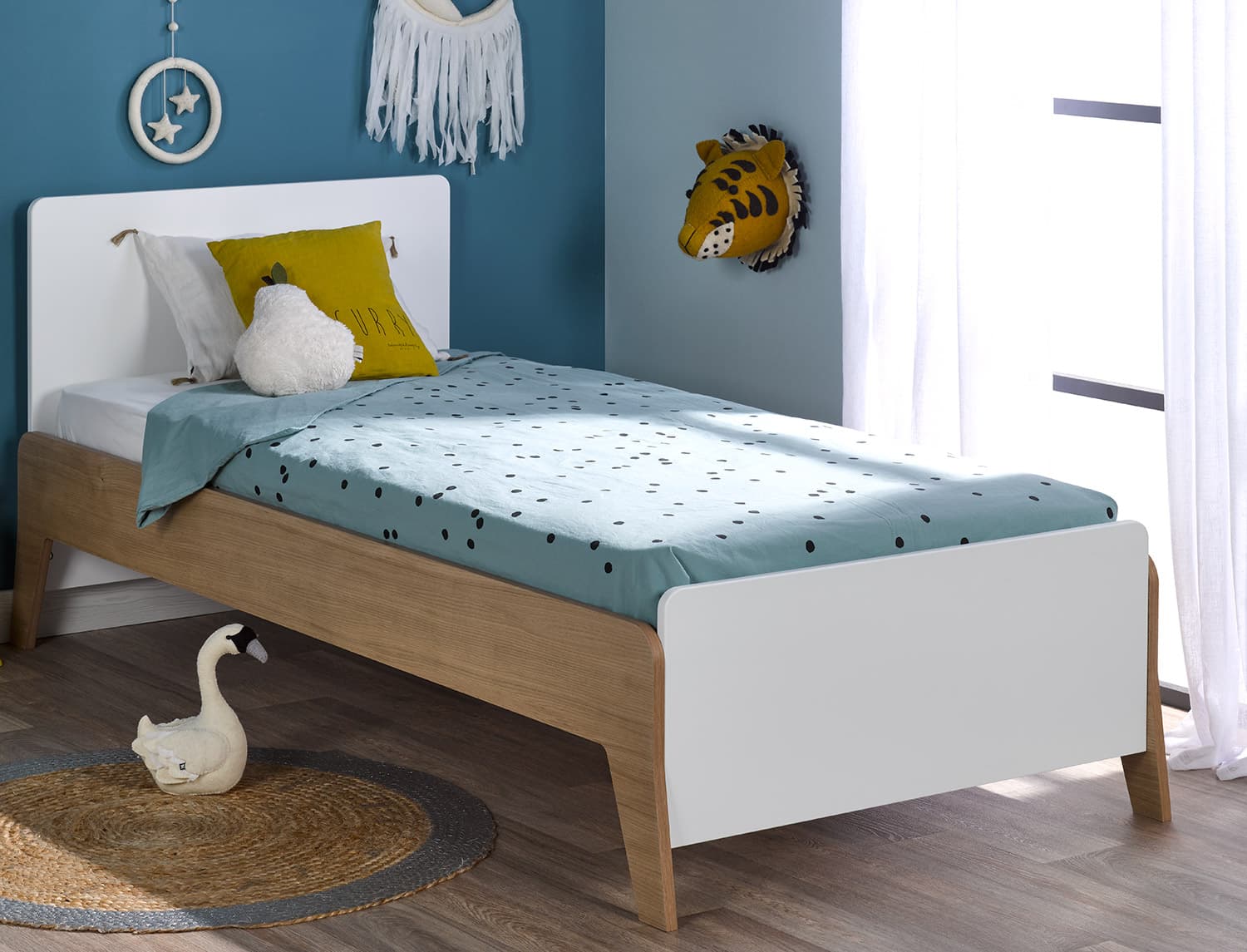 Lit enfant 90x190 Blanc & Bois Archipel