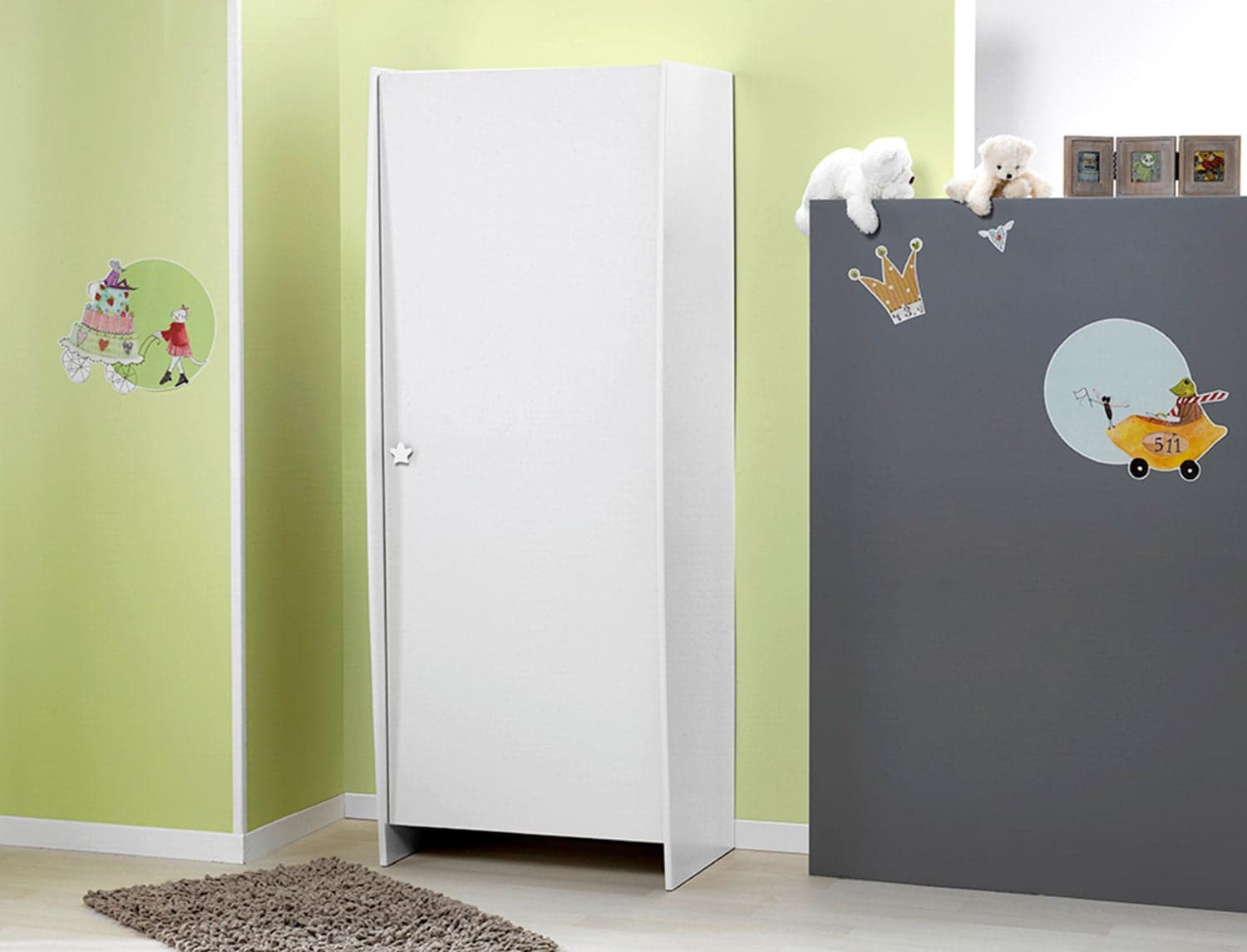 Armoire 1 porte Blanc Soho