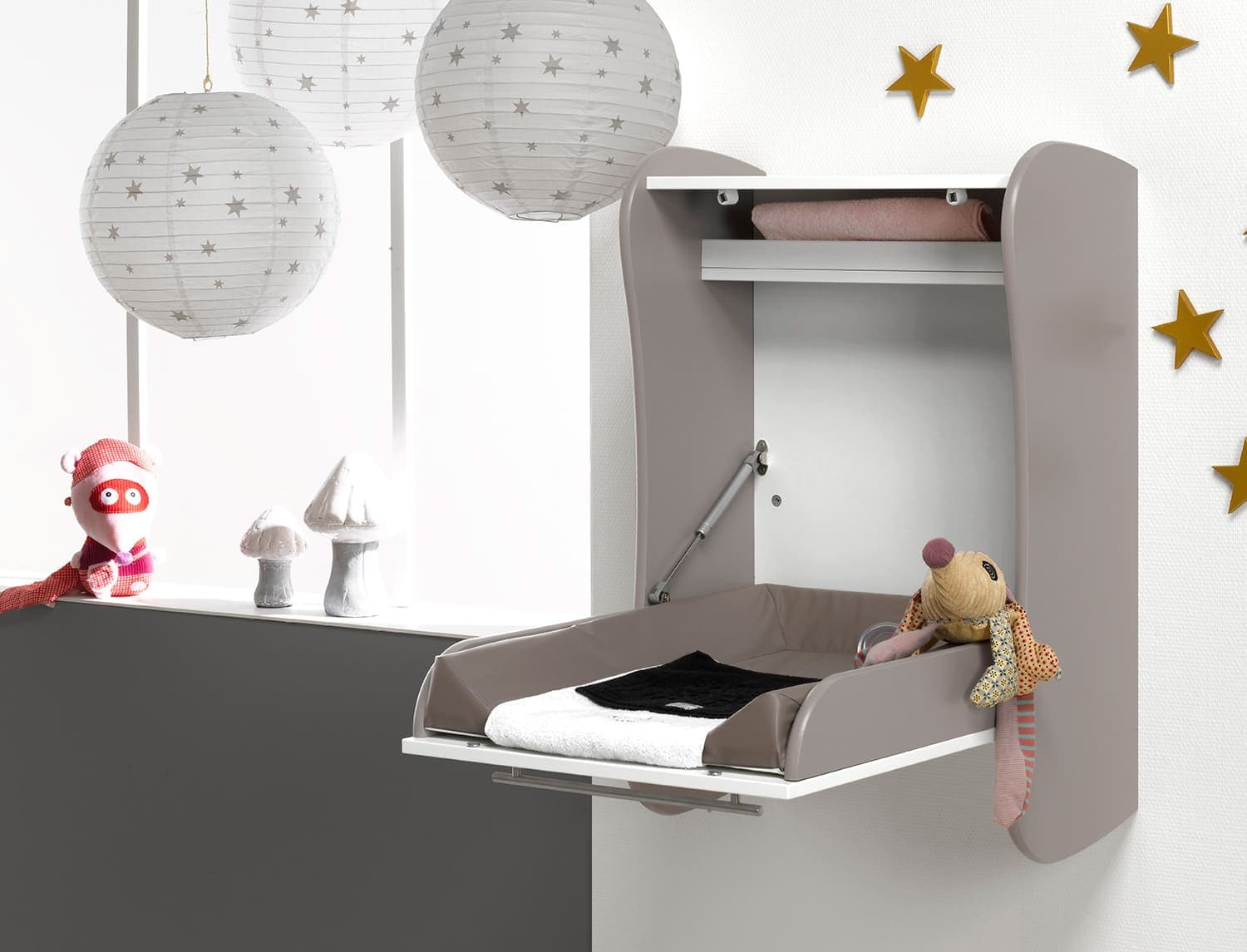 Table à langer murale Flore Lin