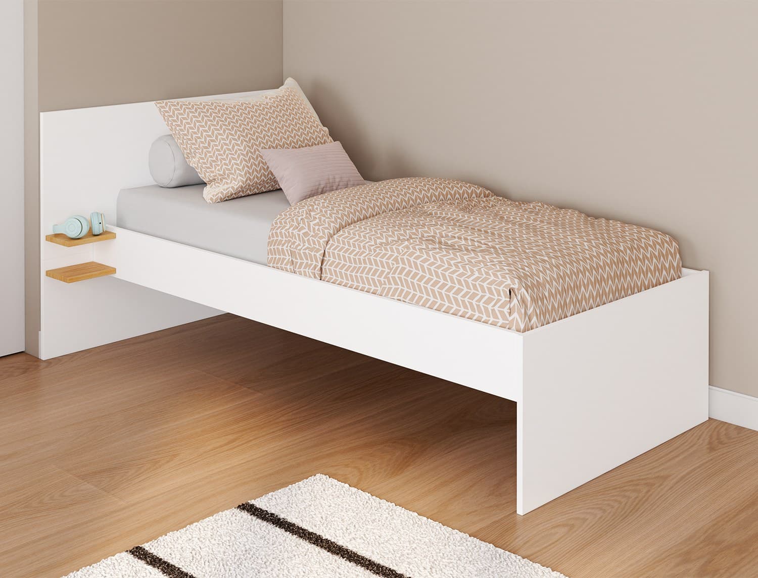Lit enfant 90x190 Blanc Milor