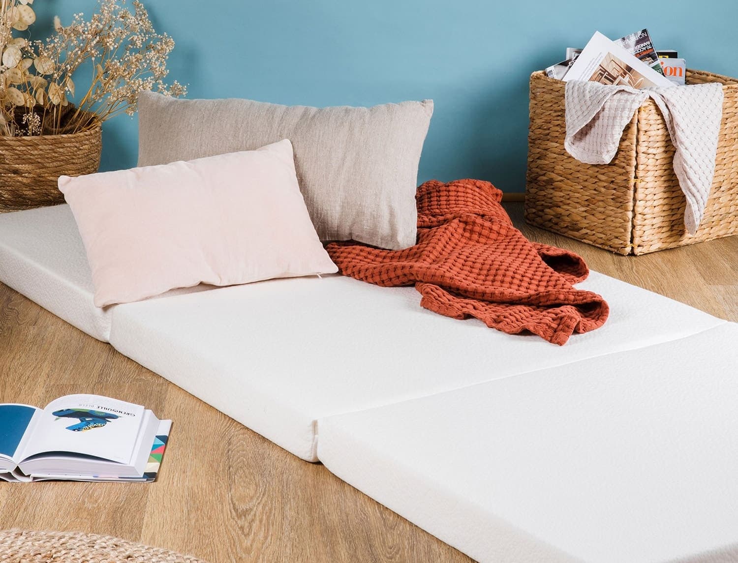 Matelas d'appoint pliable 80x190 Aloé Vera