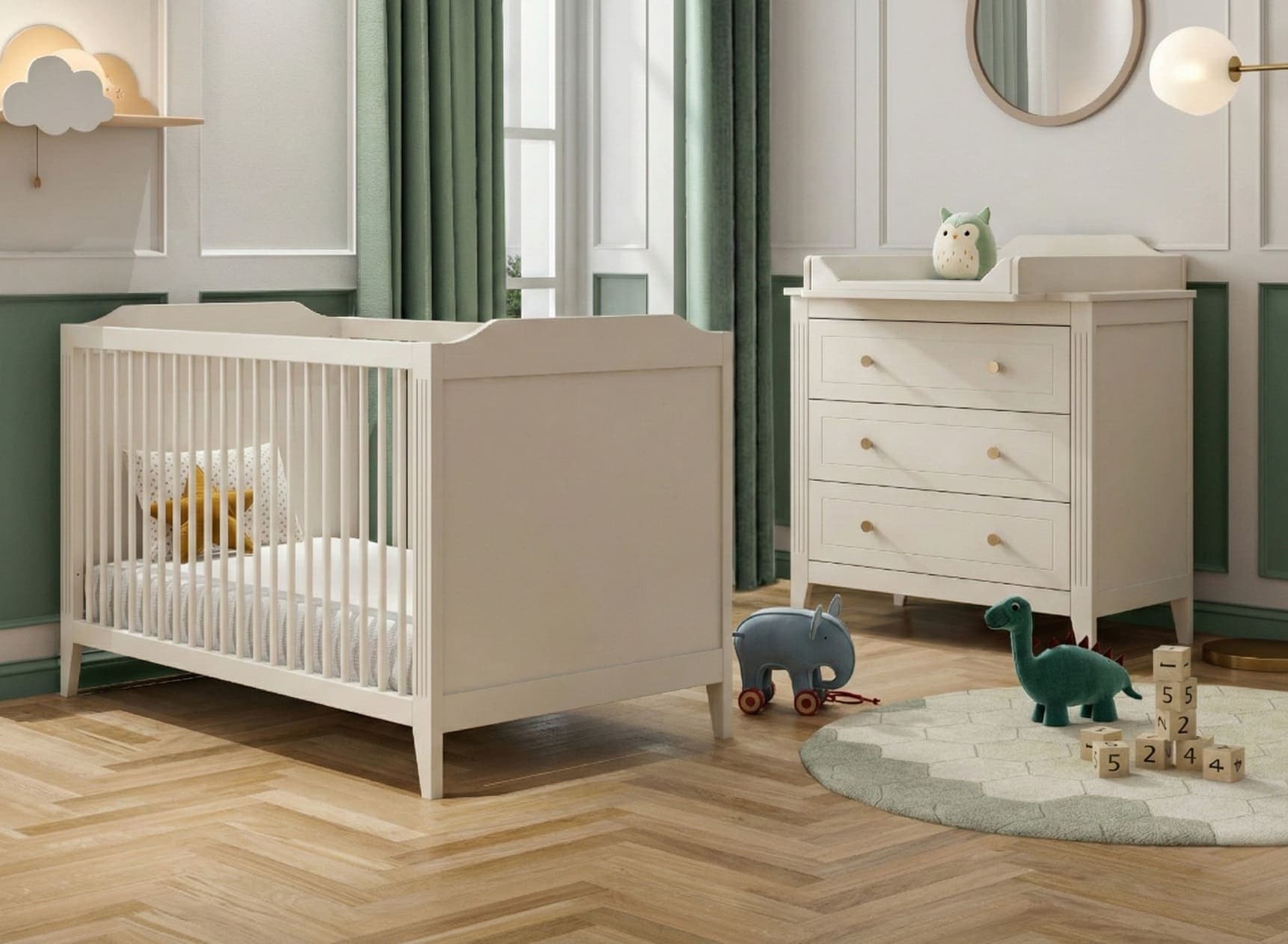 Chambre bébé duo Crème Héritage