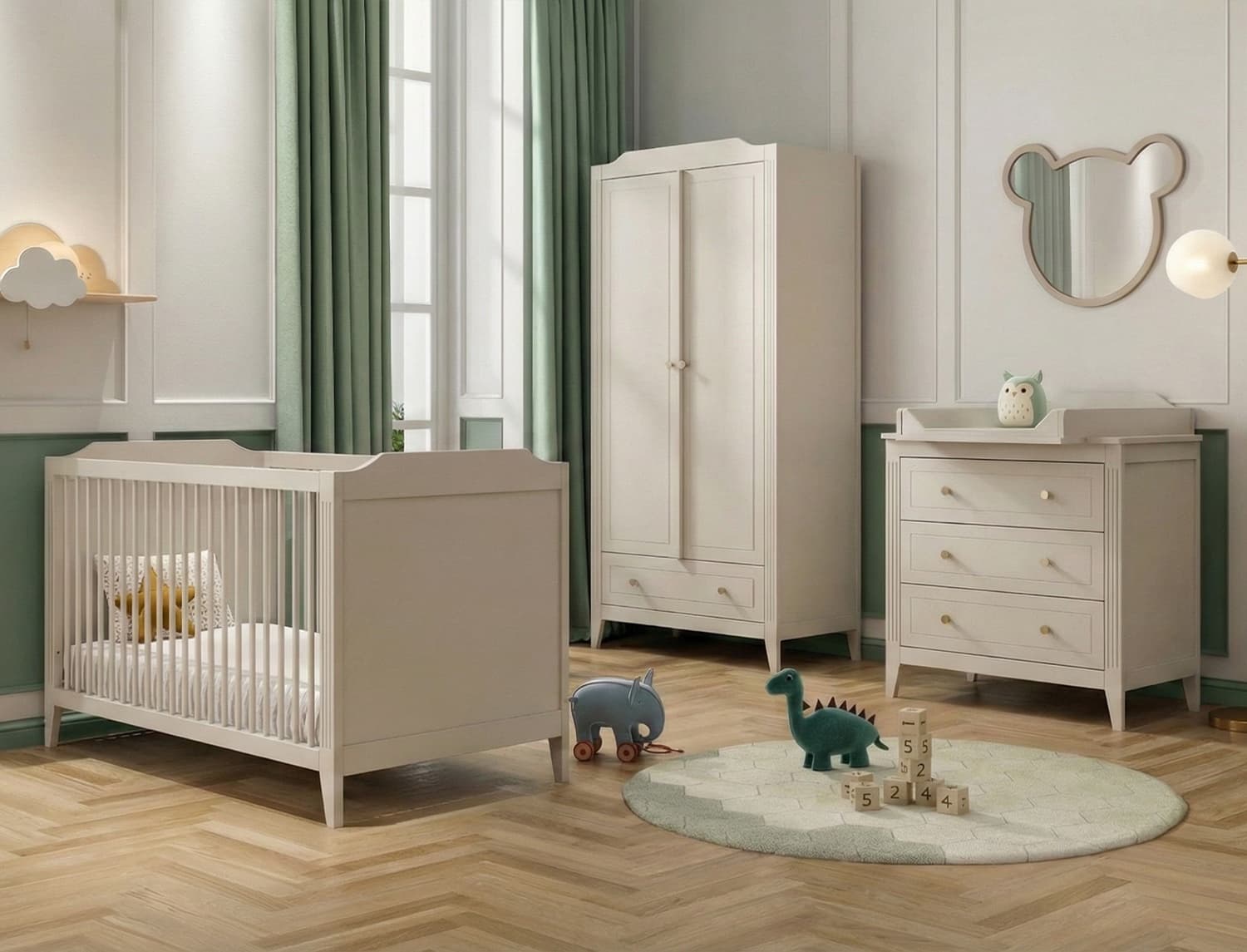 Chambre bébé complète Crème Héritage