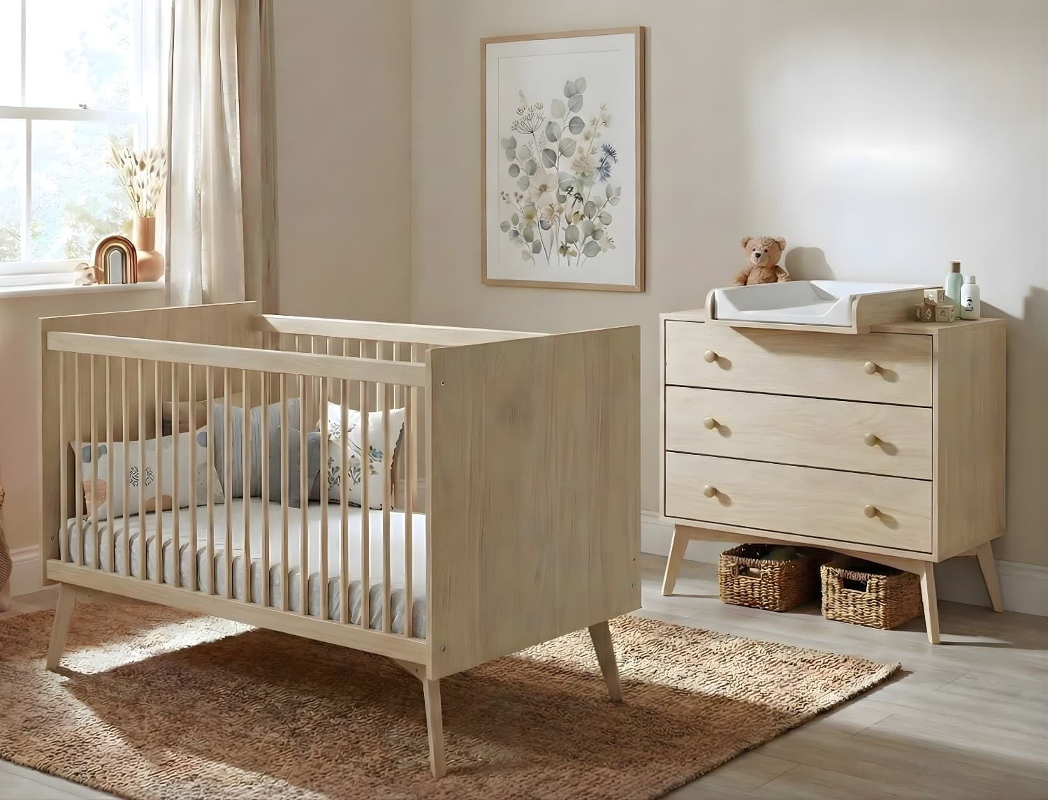 Chambre bébé duo Bois Vida