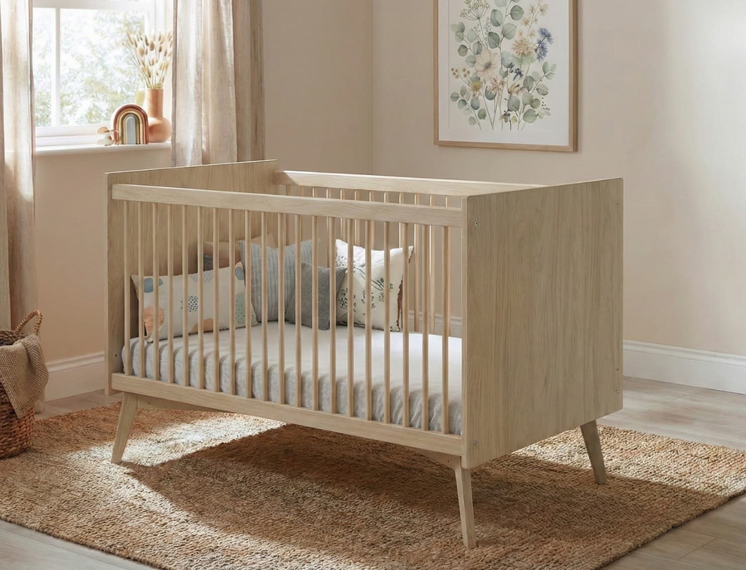 Lit bébé évolutif 70x140 Bois Vida