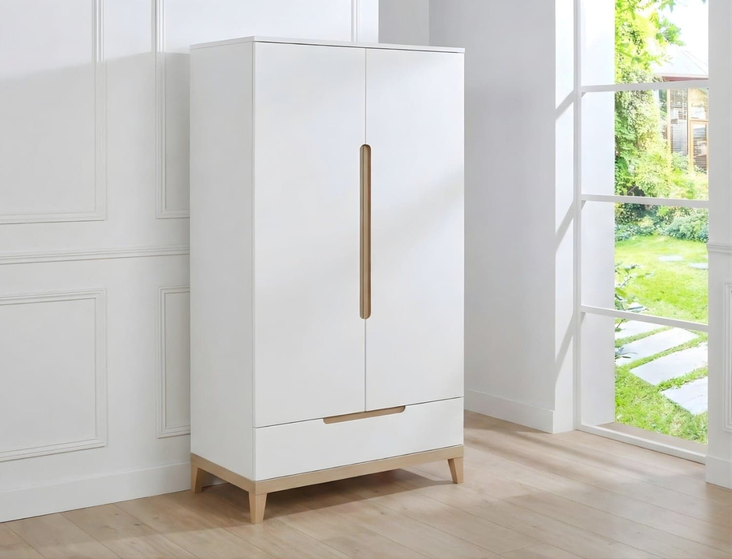 Armoire enfant Evidence Blanc & Hêtre
