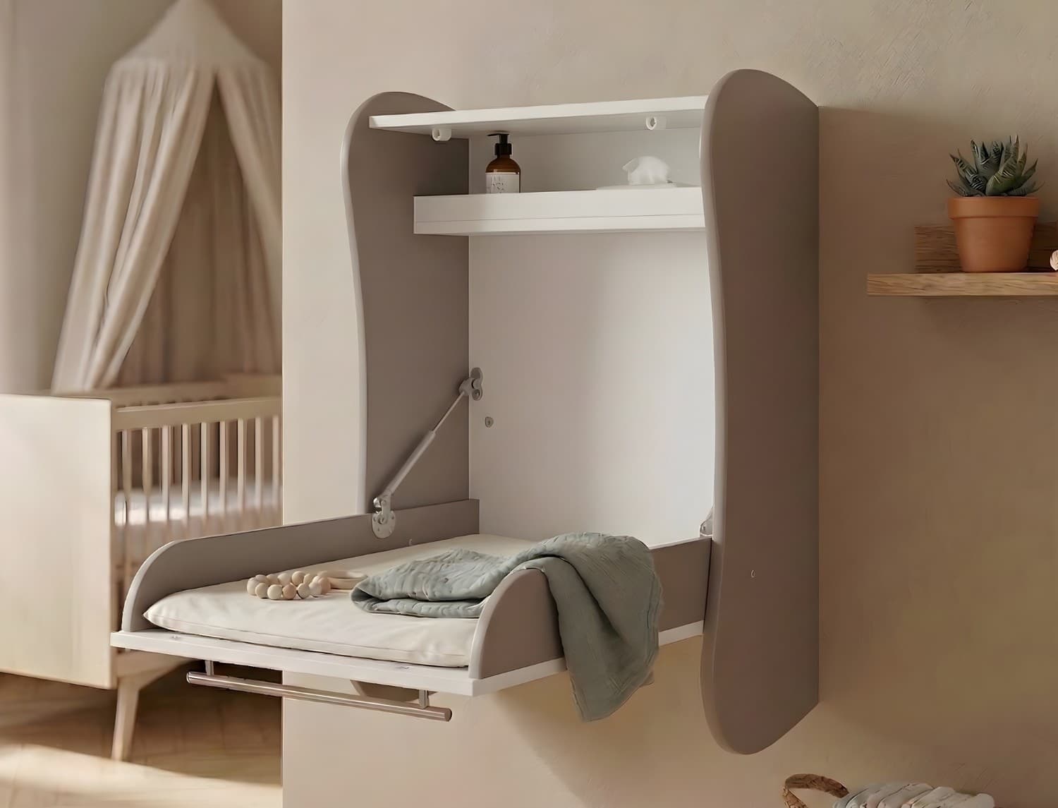 Table à langer murale Flore Lin