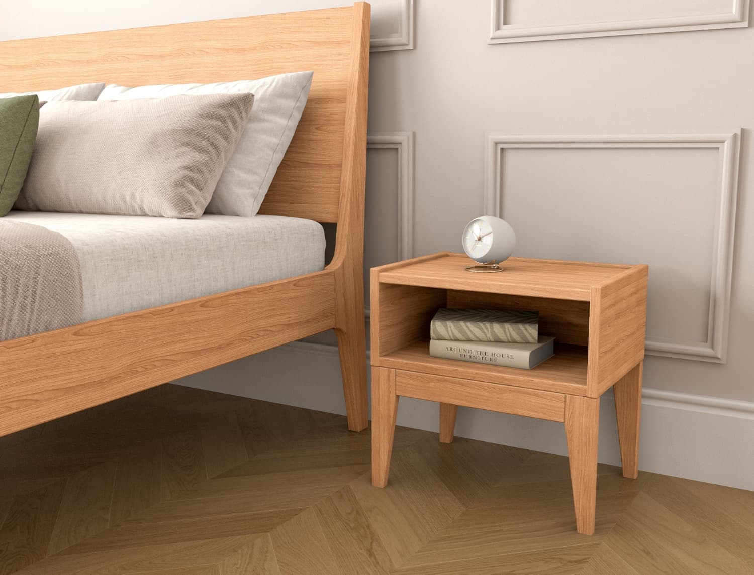Table de chevet en bois massif Brehat