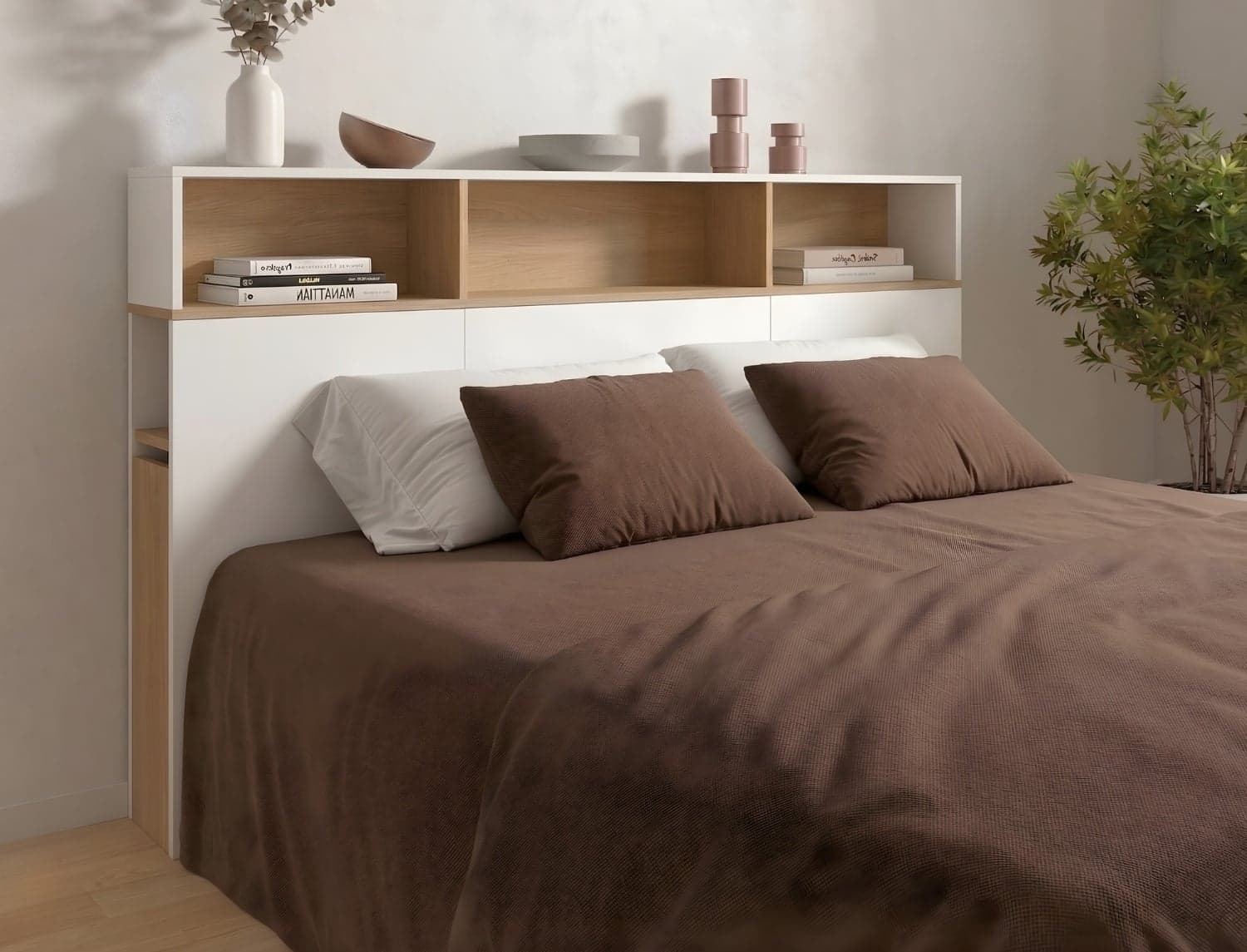 Tête de lit 2 places + rehausse 160x200 cm Nomade