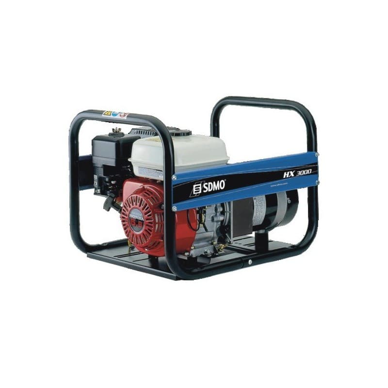 Groupe électrogène hx 3000 c5 thermique groupe électrogène hx 3000 c5 honda 2.4 heure(s) 67 dba 41 kg 1 pièce(s) 3.1 litre(s) 3000 w - sdmo industries