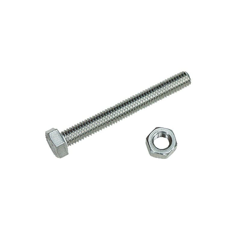 Boulons tête hexagonale - inox a4 (sachet) boulon tête hexagonale m5x20 mm - inox a4 boulon bois, bois sur métal, métal tête hexagonale (h) 20 mm 5 mm