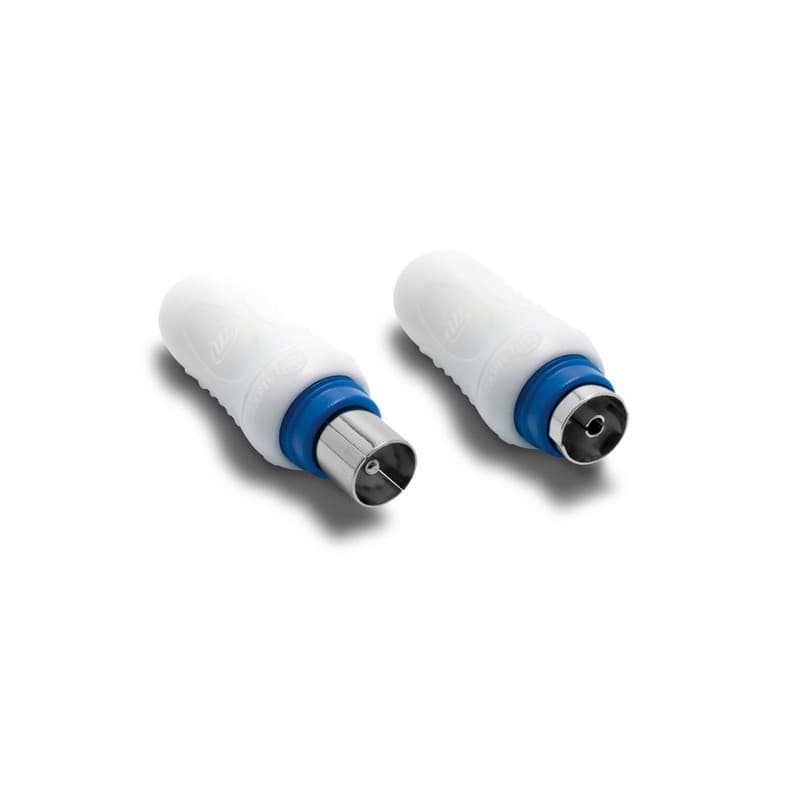Fiches droites blindées fiche mâle et femelle blindées 9.52 mm 1 blister(s) de 2 pièce(s) - metronic