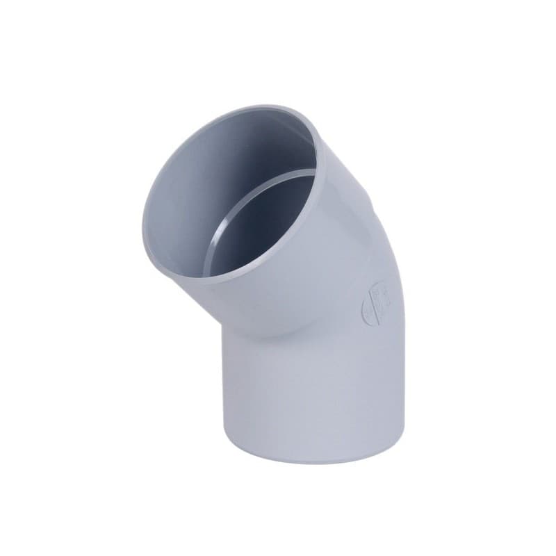 Coude pvc mâle/femelle 45° coude mâle/femelle 45° ø 50 1 pièce(s) 50 mm mâle / femelle 45° - nicoll