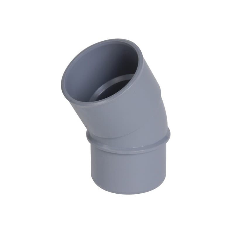 Coudes pvc 20° et 30° coude mâle/femelle 30° ø 40 mm 40 mm 1 pièce(s) mâle / femelle 30° - nicoll