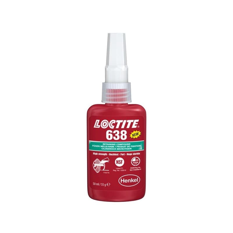 Colle loctite® 638 jeu fort multi-supports cyanocrylate de 1 à 5 minutes liquide colle loctite® 638 jeu fort manuelle sans charges 1 flacon(s) de 50 m
