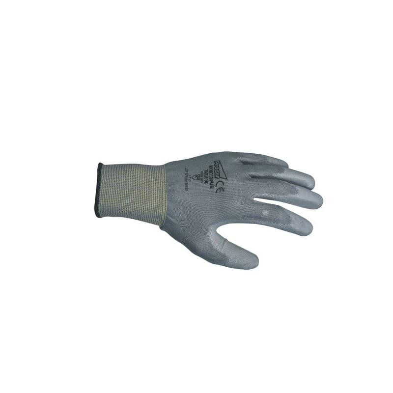 Gants nylon enduit pu gris gants nylon enduit pu gris t9 agressions mécaniques 9 oui nylon, polyuréthane 1 sachet(s) de 10 paire(s) 10 paires - singer