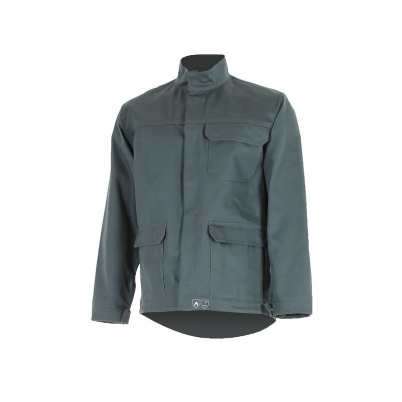 Blousons flame retardant blouson flame retardant gris acier t0 entre 4 et 6 gris 300 - 400 g blouson t0 coton, proban 1 pièce(s) - cepovett