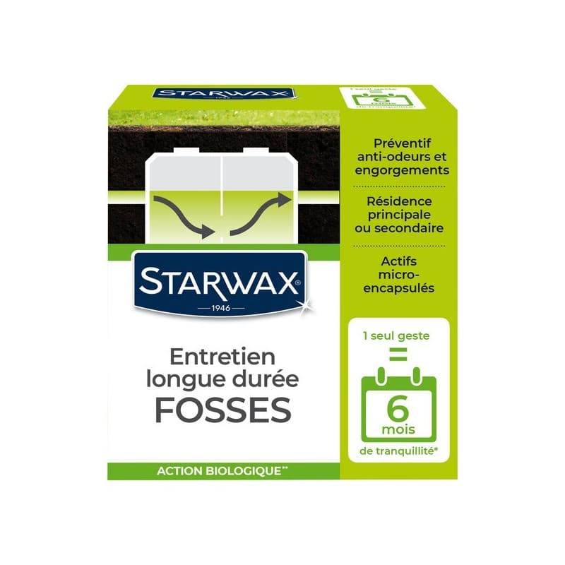 Activateur bio fosses septiques activateur bio fosses septiques 1 pot(s) de 500 gramme(s) 0.5 litre(s) activateur fosse - starwax