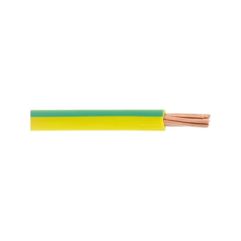 Fil rigide ho7 vr 1 mètre(s) linéaire fil âme rigide ho7 vr 10mm² vert/jaune - debflex