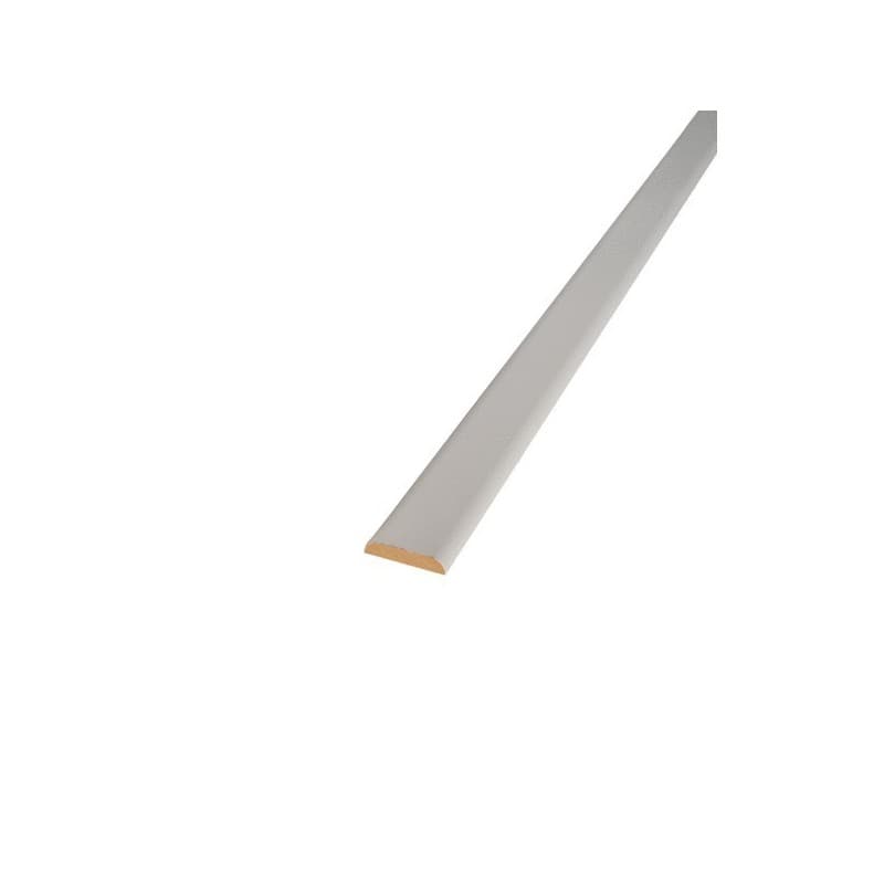 Chants plats arrêtes arrondies chant plat 2 arêtes arrondies mdf prépeint 4 / 38 1 barre(s) de 2.44 mètre(s) linéaire - sotrinbois