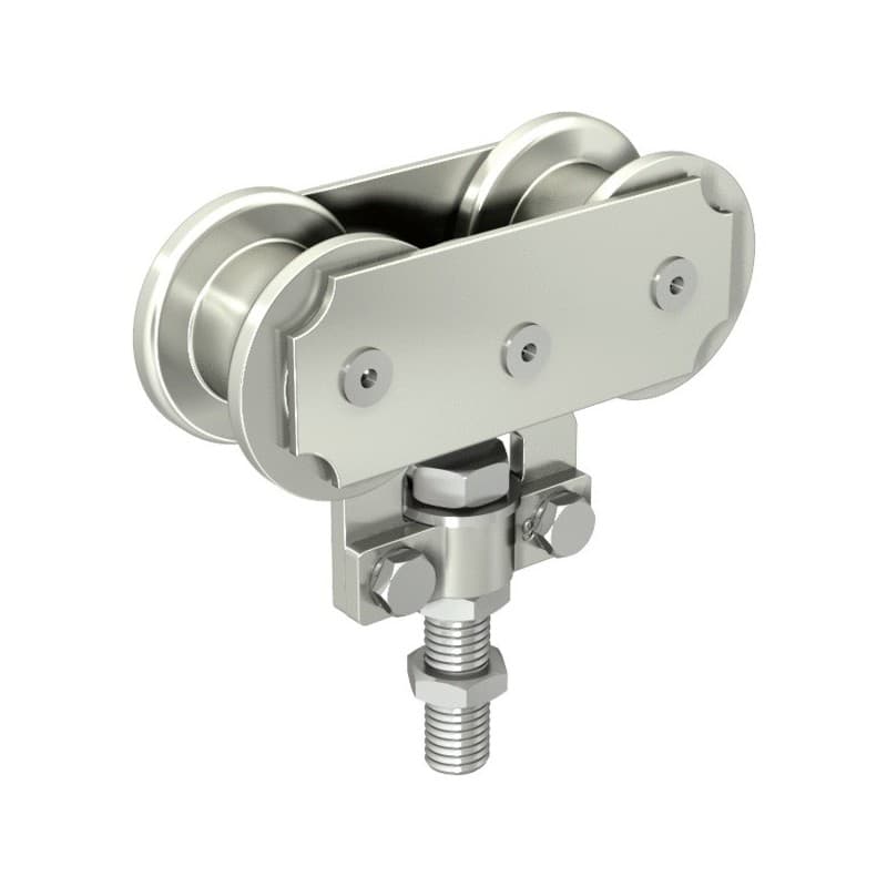 Montures série 8570 monture sur chant 2 galets acier vis longue 8570 1 boîte(s) de 2 pièce(s) - mantion sas